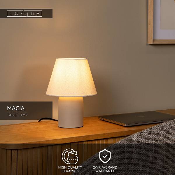 Tischleuchte Macia - Keramik - Beige - Image 7