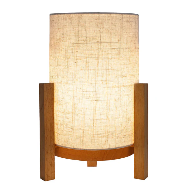 Tischleuchte Madita - Mischgewebe - 1-flammig - Beige - 22 x 32 cm
