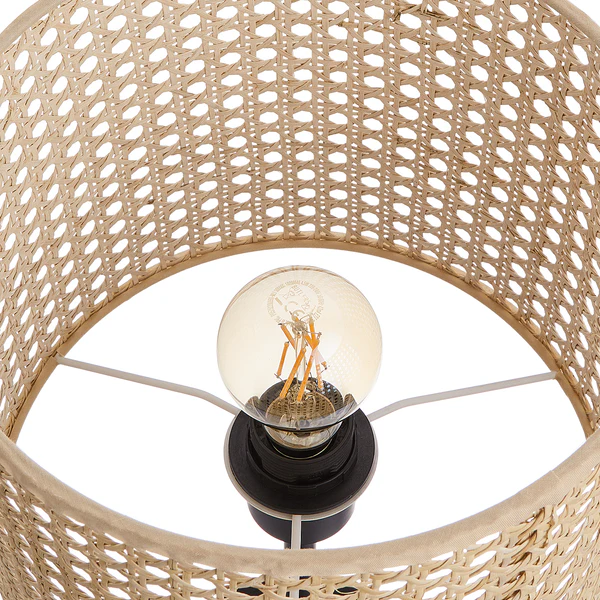 Tischleuchte NYBORG - Metall / Rattan - 1-flammig - Natur - Image 13