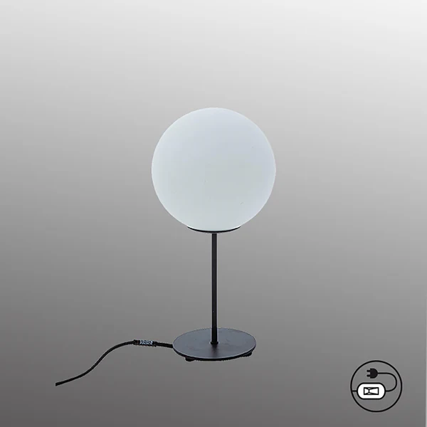 Tischleuchte Palais IV - Opalglas / Eisen - 1-flammig - Image 2