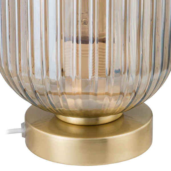 Tischleuchte Parvoo - Glas / Eisen - 1-flammig - Bernstein - Image 4