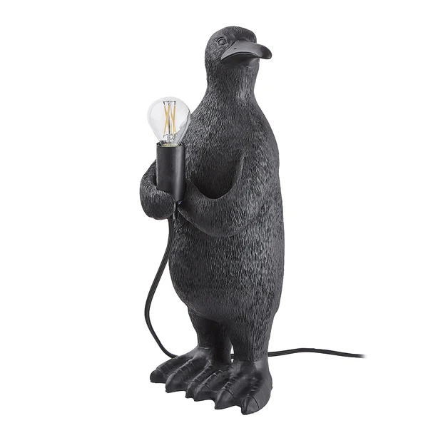 Tischleuchte RINALDO Pinguin - Polyresin / Eisen - 1-flammig - Höhe: 41 cm - Image 2
