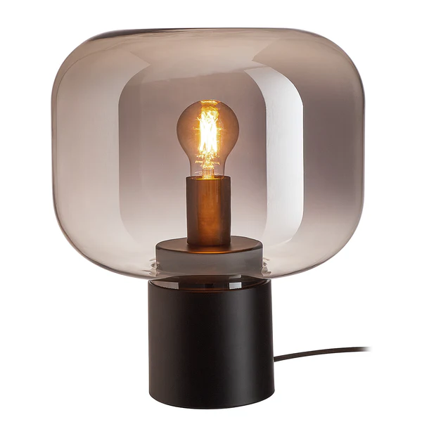Tischleuchte RUNA - Eisen / Glas - 1-flammig - Schwarz - Image 4