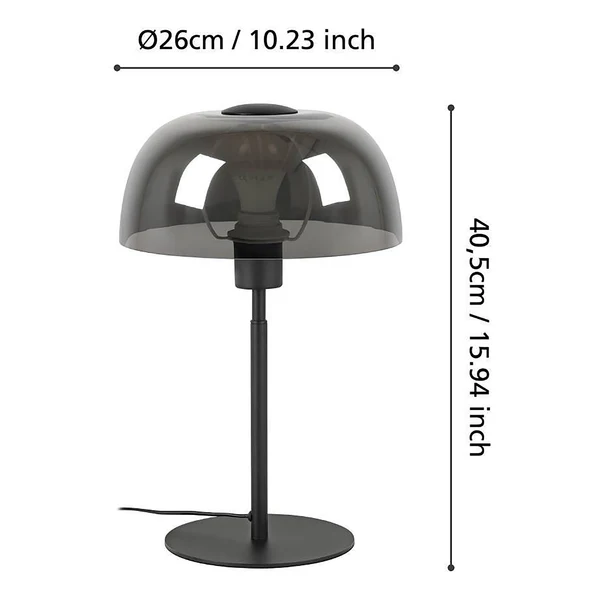 Tischleuchte Solo 2 - Stahl / Spiegelglas - 1-flammig - Schwarz - Image 3