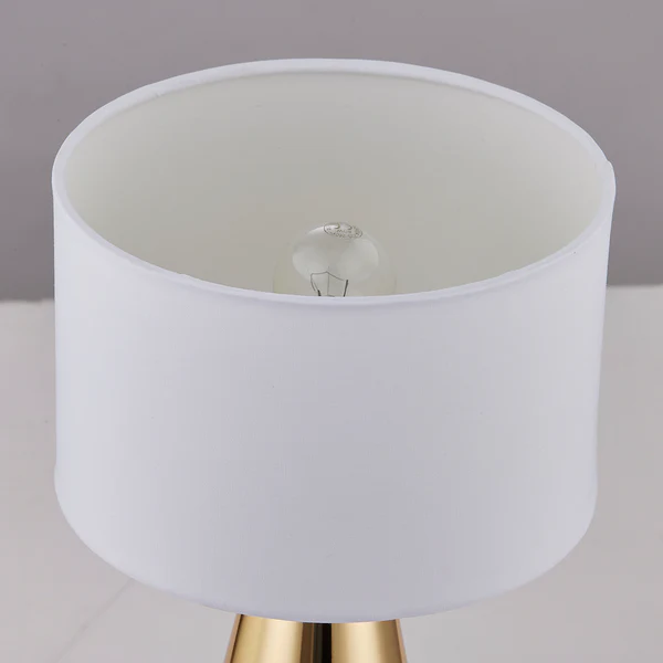 Tischleuchte Worley - Frottee / Eisen - 1-flammig - Gold - Image 3
