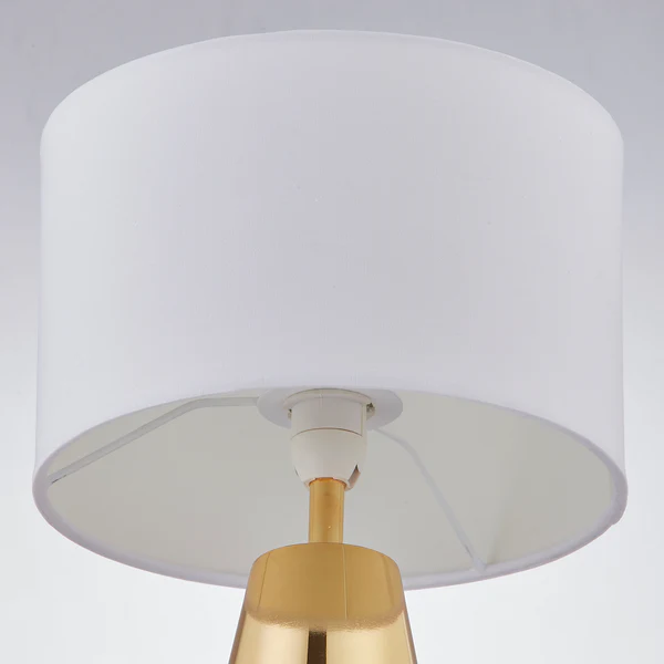 Tischleuchte Worley - Frottee / Eisen - 1-flammig - Gold - Image 4