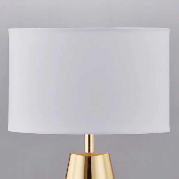 Tischleuchte Worley - Frottee / Eisen - 1-flammig - Gold - Image 5