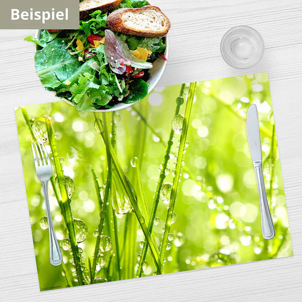 Tischset Grashalme in Sonne (12er-Set) - Papier - Mehrfarbig - Image 2