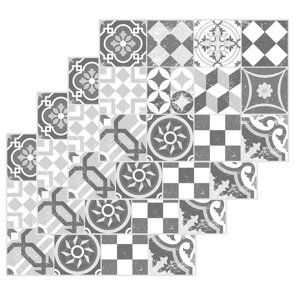 Tischset Mosaik I (4er-Set) - Vinyl - Grau - Image 2