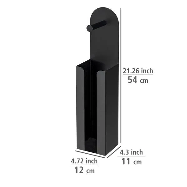 Toilettenpapierhalter Agira - Stahl - Schwarz - Image 7