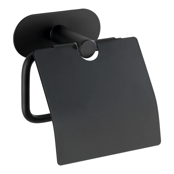Toilettenpapierhalter Orea - Edelstahl - Schwarz