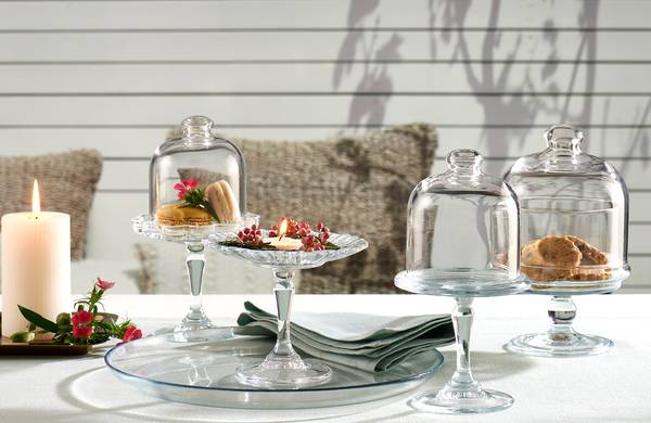 Tortenplatten Mini Patisserie - Klarglas - Transparent - 4-teilig - Image 3
