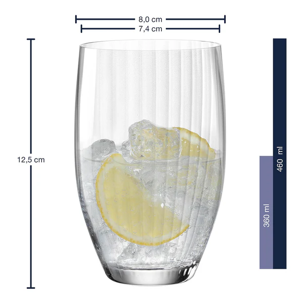 Trinkglas Poesia (6er-Set) - Kristallglas - Durchscheinend - Fassungsvermögen: 0.36 L - Image 4
