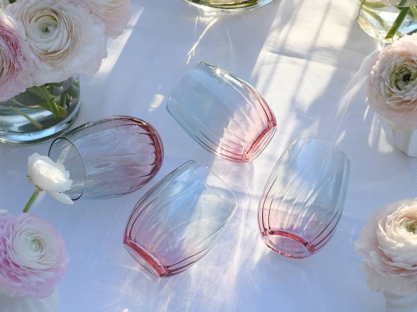 Trinkgläser Spring - Farbglas - Türkis / Rosa - Image 7