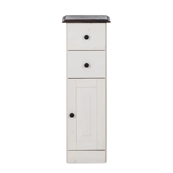 Unterschrank Senna I - Kiefer massiv - Weiß / Havanna - Image 8