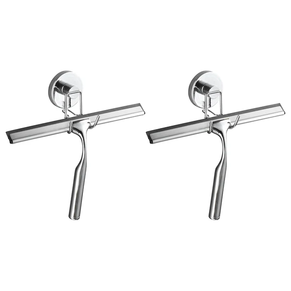 Vacuum-Loc Duschabzieher (2er Set) - Stahl - Chrom