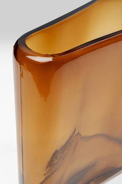 Vase Grazioso - Farbglas - Braun - Höhe: 32 cm - Image 4