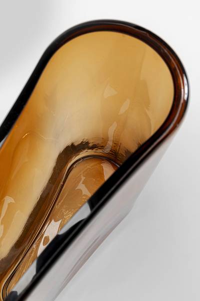 Vase Grazioso - Farbglas - Braun - Höhe: 32 cm - Image 5