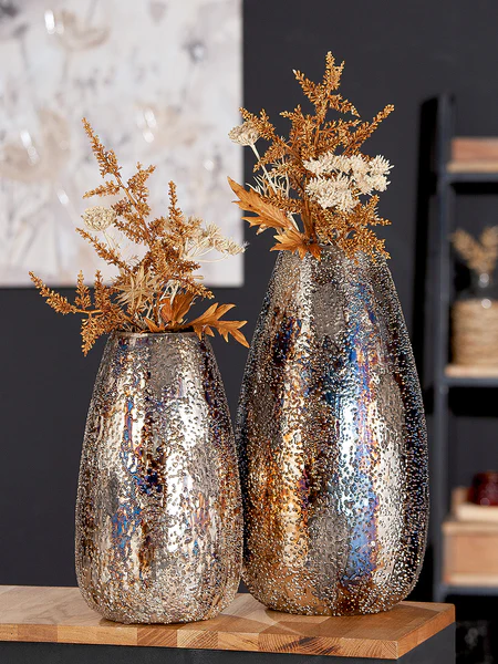 Vase Pavone - Eisen - Braun - 17 x 30 cm - Image 2