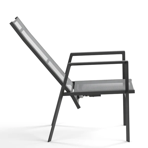 Verstellbarer Gartenstuhl Myluna 2er-Set - Aluminium / Webstoff - Grau - Image 19