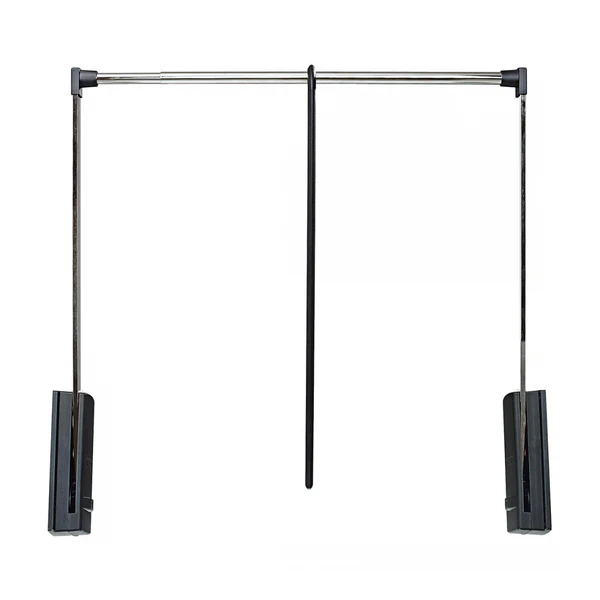 Verstellbarer Kleiderlift SKØP 90 cm - Silber - Metall - Kunststoff - 88 x 84 x 14 cm