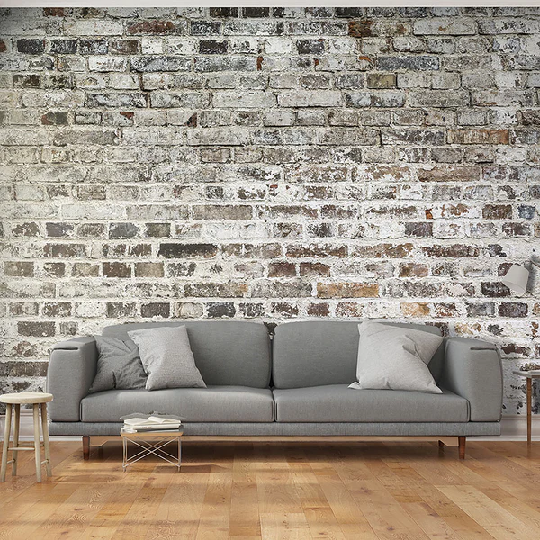 Vlies Fototapete Alte Mauer - Vlies - Braun - 200 x 140 cm - Image 4