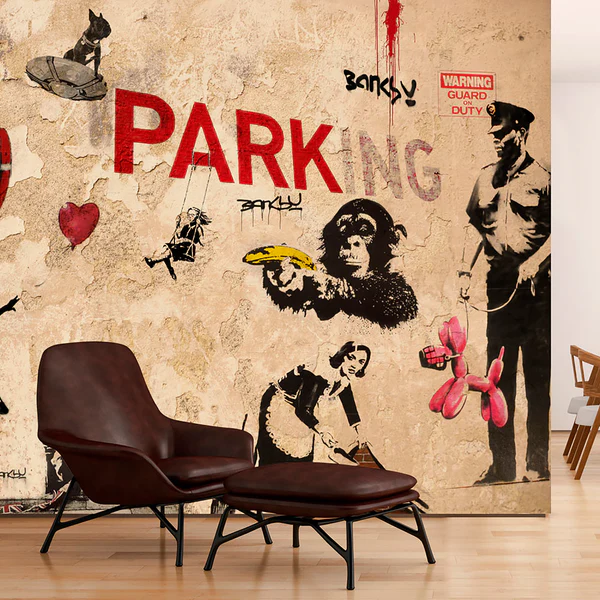 Vlies Fototapete Banksy Range of Variety - Vlies - Mehrfarbig - 150 x 105 cm - Image 2