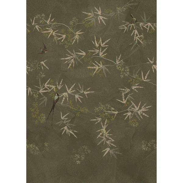 Vlies Fototapete Birds Of Paradise - Braun - 2m  x 2,8m  x 0,02m