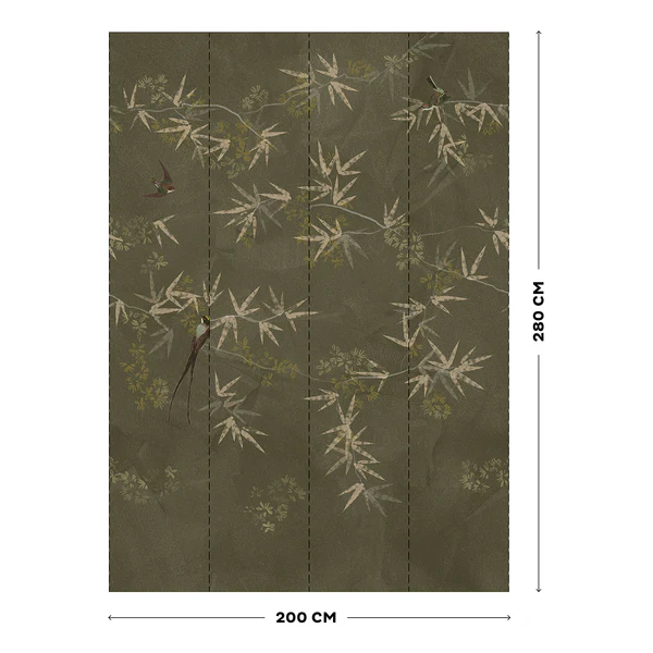Vlies Fototapete Birds Of Paradise - Braun - 2m  x 2,8m  x 0,02m - Image 6