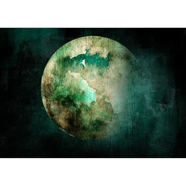 Vlies Fototapete Green Pangea - Premium Vlies - Mehrfarbig - Breite: 300 cm