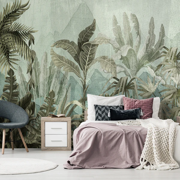 Vlies Fototapete Mountain Jungle - Vlies - Mehrfarbig - 400 x 280 cm - Image 2