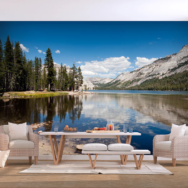 Vlies Fototapete Tenaya Lake - Vlies - Mehrfarbig - 300 x 210 cm - Image 2