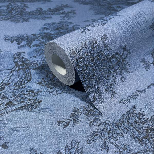 Vliestapete 35627 Landschaft - Vlies - Blau / Schwarz - Image 4