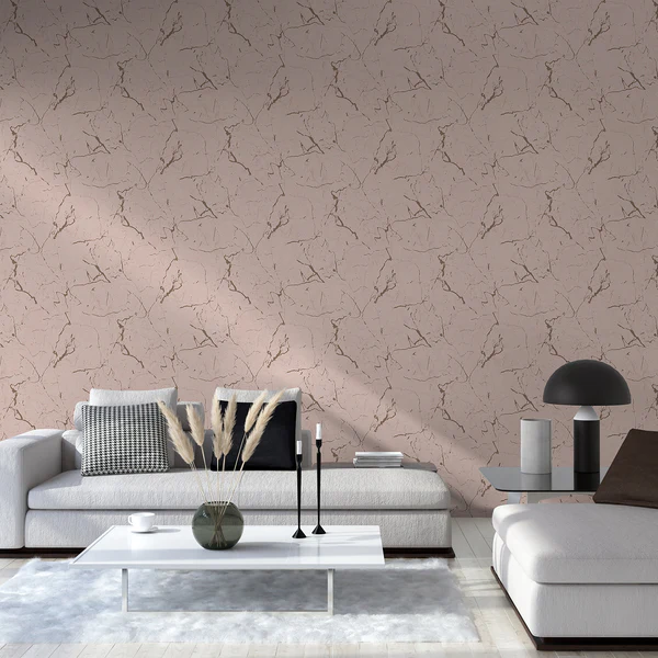 Vliestapete Alena Marmor - Vlies - Rosa - Image 2