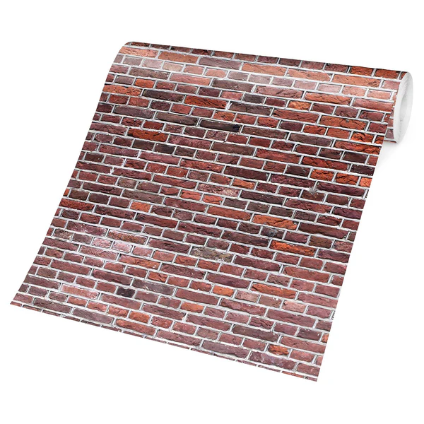 Vliestapete Backstein Mauer Rot - Vliespapier - Rot - 432 x 290 cm - Image 5