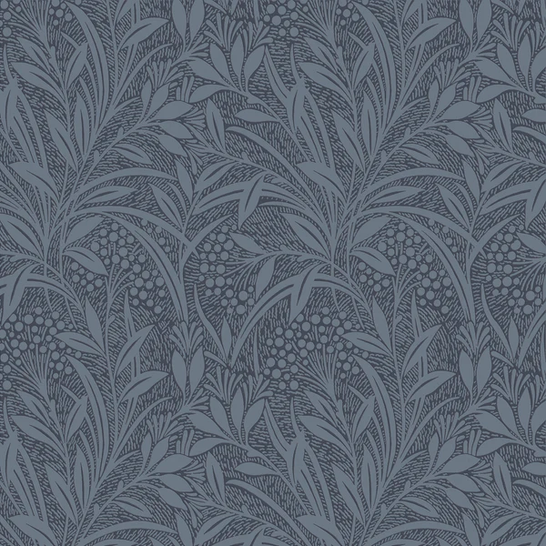 Vliestapete Barley - Vlies - Blau
