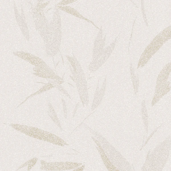 Vliestapete Capalonga Blätter - Vlies - Beige