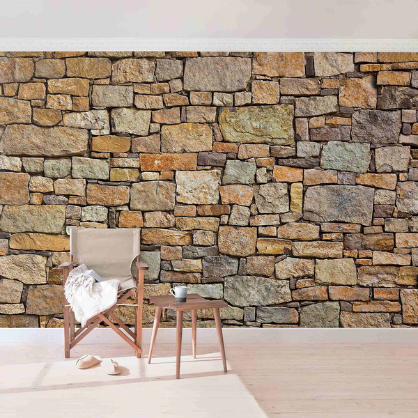 Vliestapete Croatia Stonewall - Vliespapier - Braun - 384 x 255 cm - Image 4