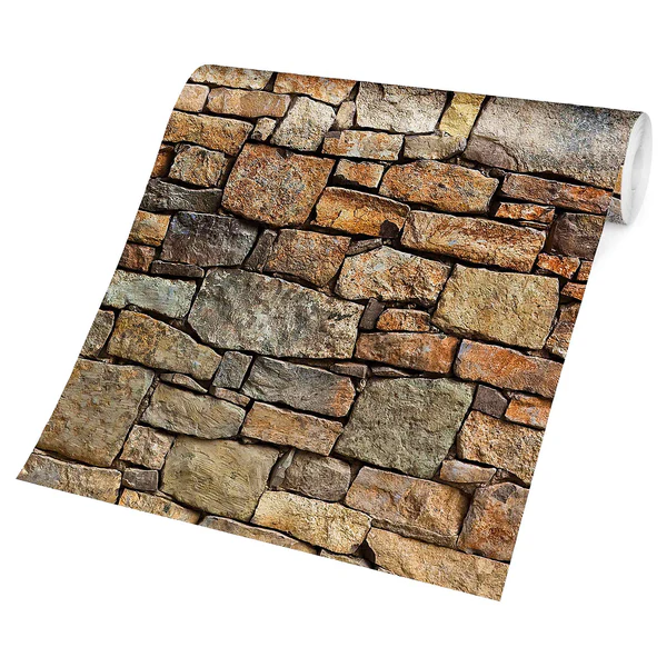 Vliestapete Croatia Stonewall - Vliespapier - Braun - 384 x 255 cm - Image 5
