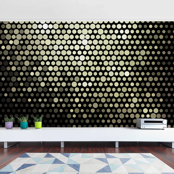 Vliestapete Disco Background - Vliespapier - Schwarz - 432 x 290 cm - Image 4