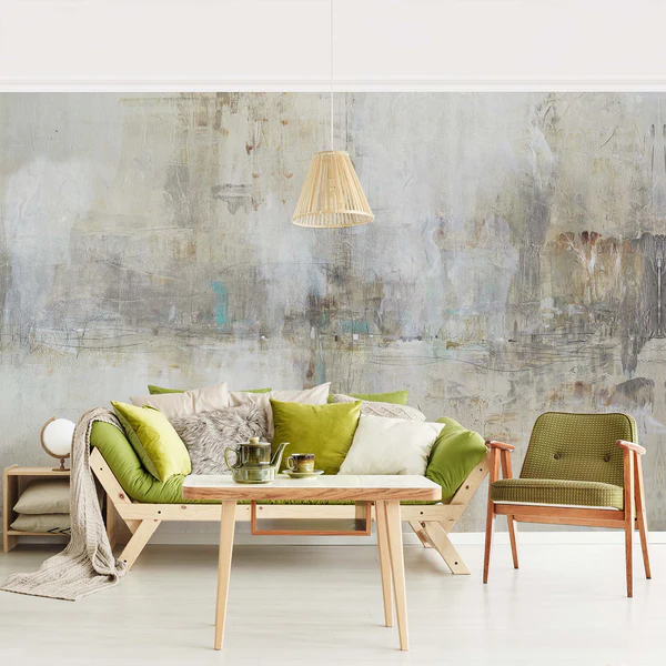 Vliestapete Essenz - Vliespapier - Grau - 384 x 255 cm - Image 3
