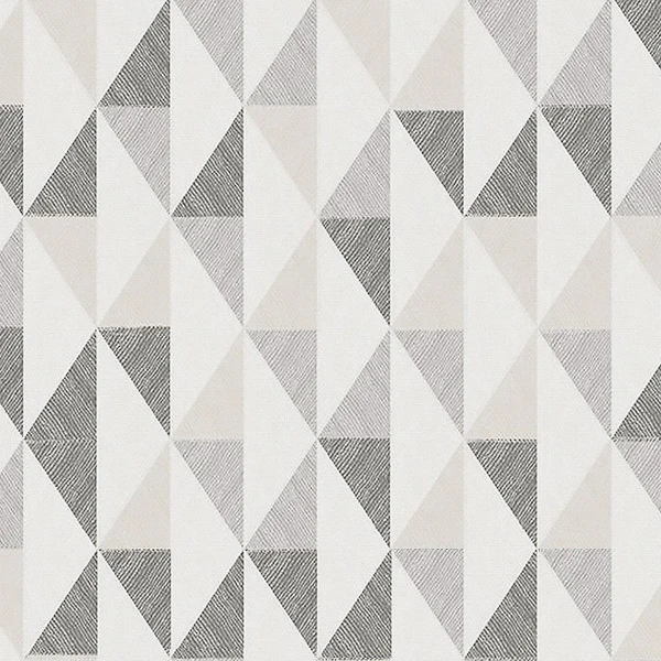 Vliestapete Geometrisch Leinen - Beige - 0,52m  x 10,05m  x 0,02m - Beige / Braun