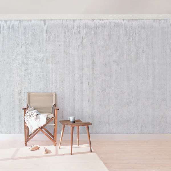 Vliestapete Große Loft Betonwand - Vliespapier - Hellgrau - 480 x 320 cm - Image 2
