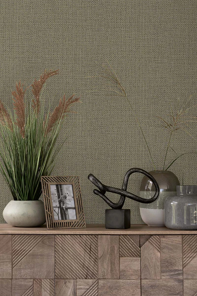 Vliestapete Linen Weave - Vlies - Beige - Image 2