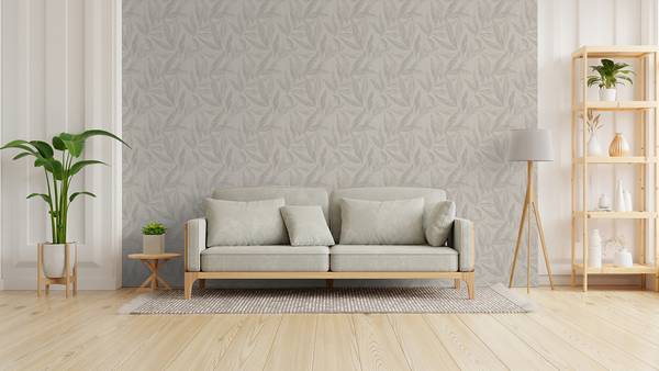 Vliestapete Palmora - Vlies / Vinyl - Beige / Grau - Image 6