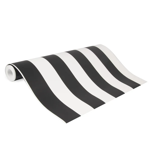 Vliestapete Streifen - Vlies - Schwarz - Image 4