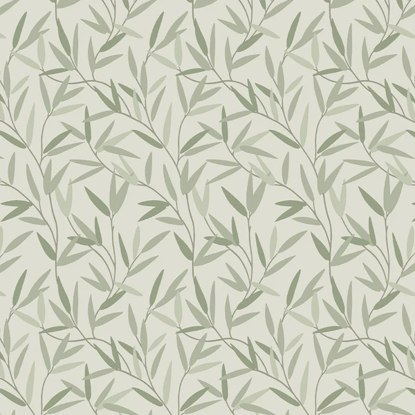 Vliestapete Willow Leaf - Vlies - Grün