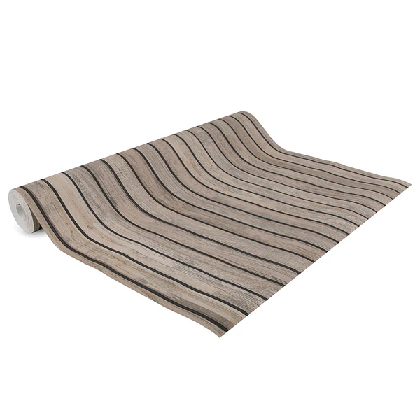 Vliestapete Wood Wall - Vlies - Braun - Image 4