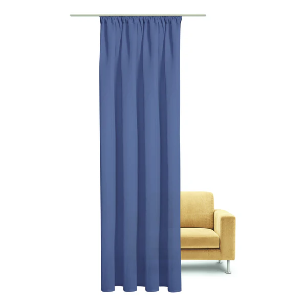Vorhang Jelka - Kunstfaser - Jeansblau - Jeansblau - Image 3