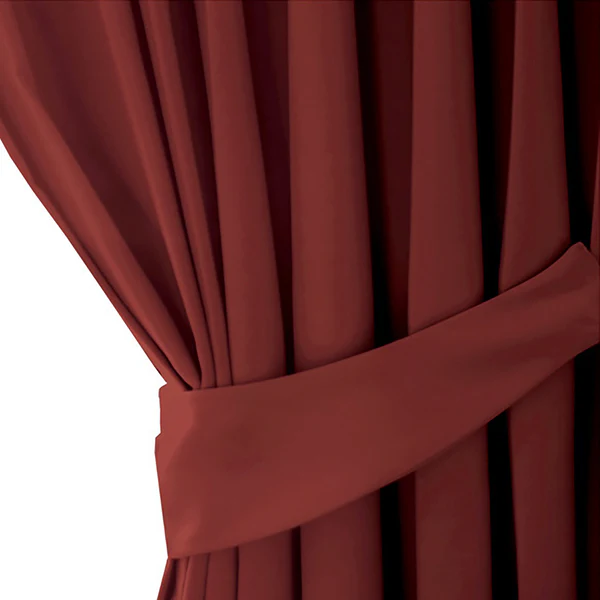Vorhang mit Kräuselband Blackout I - Polyester - Dunkelrot - Image 2